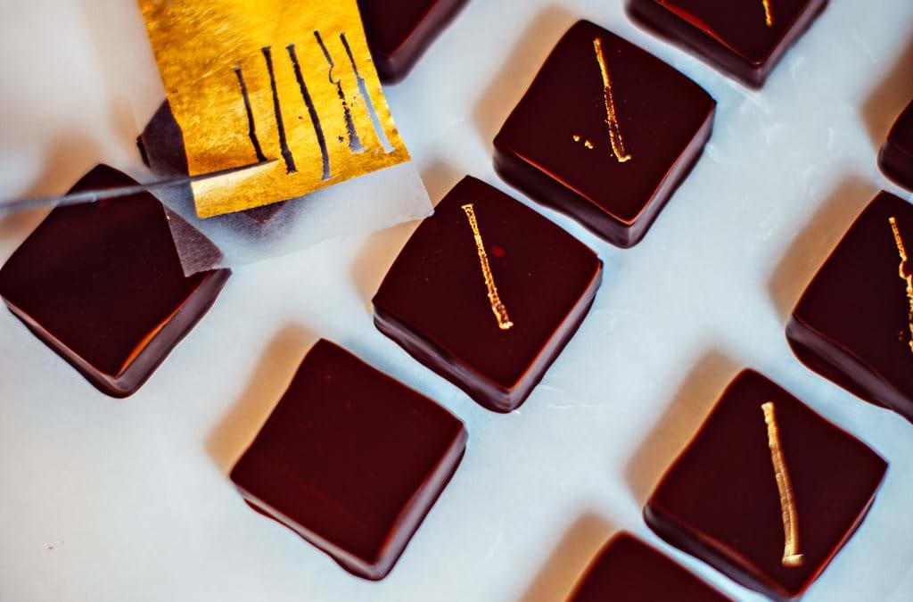 Duo de bonbons de chocolat au praliné - Puratos